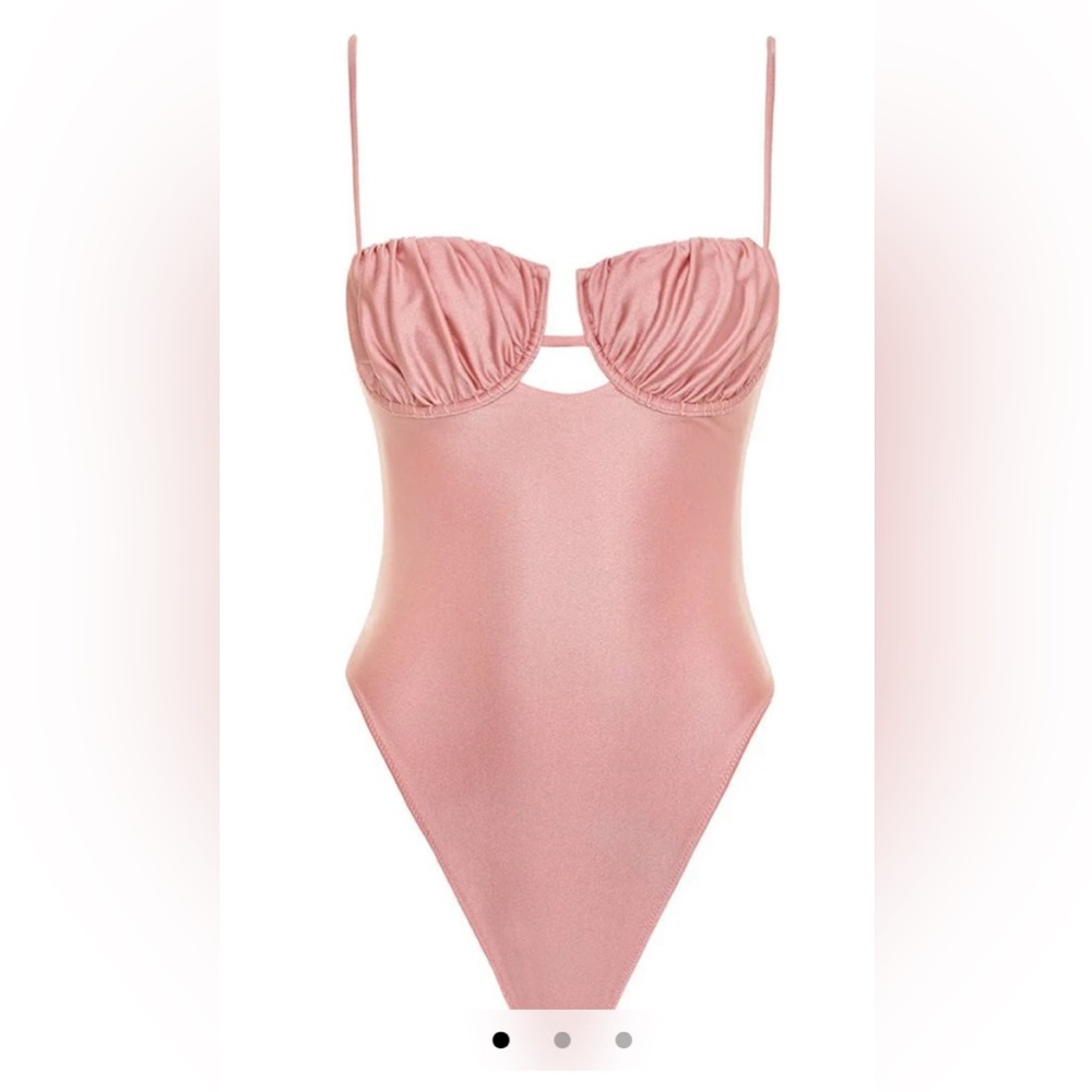 Montce Satin Rose Petal One-Piece XS